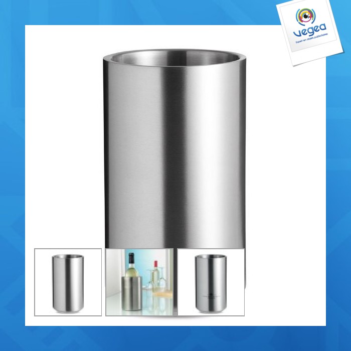 Seau à champagne personnalisable en acier inox