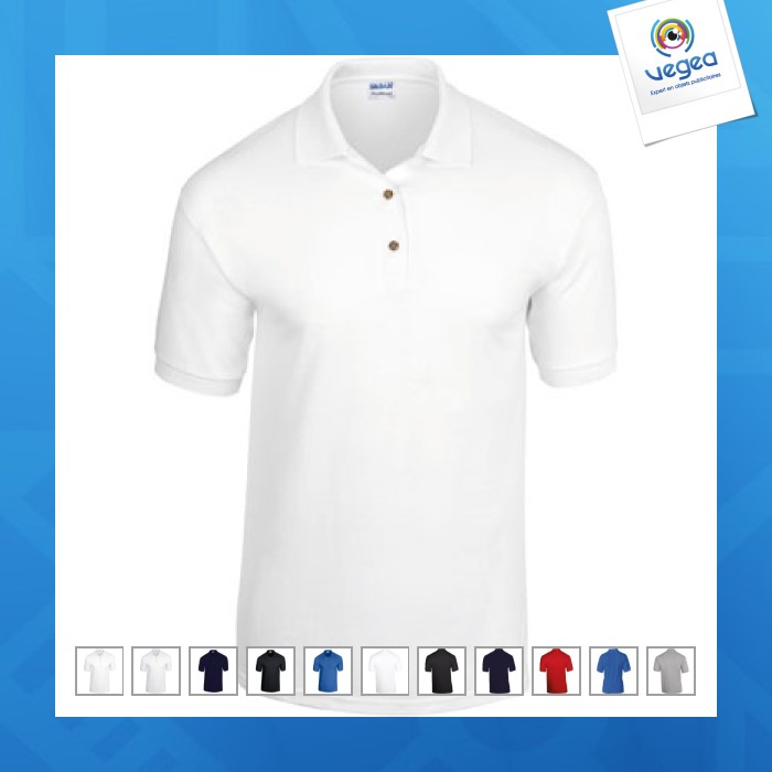 Polo publicitaire jersey respirant adulte gildan