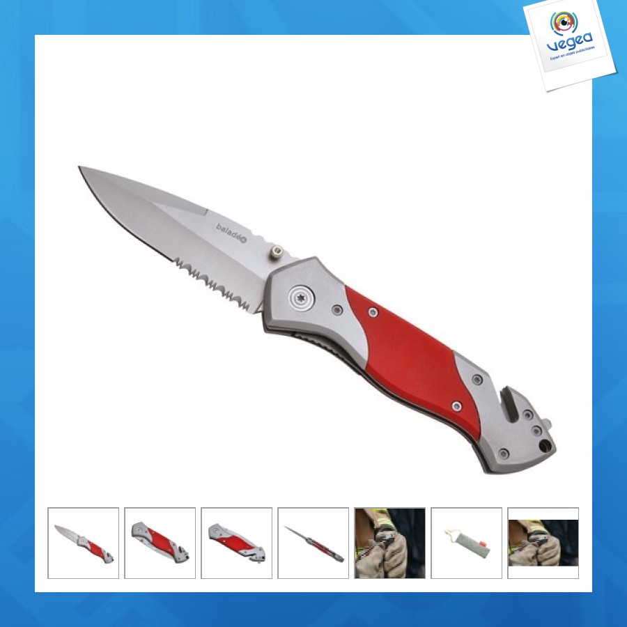Couteau de sécurité 'rescue', rouge