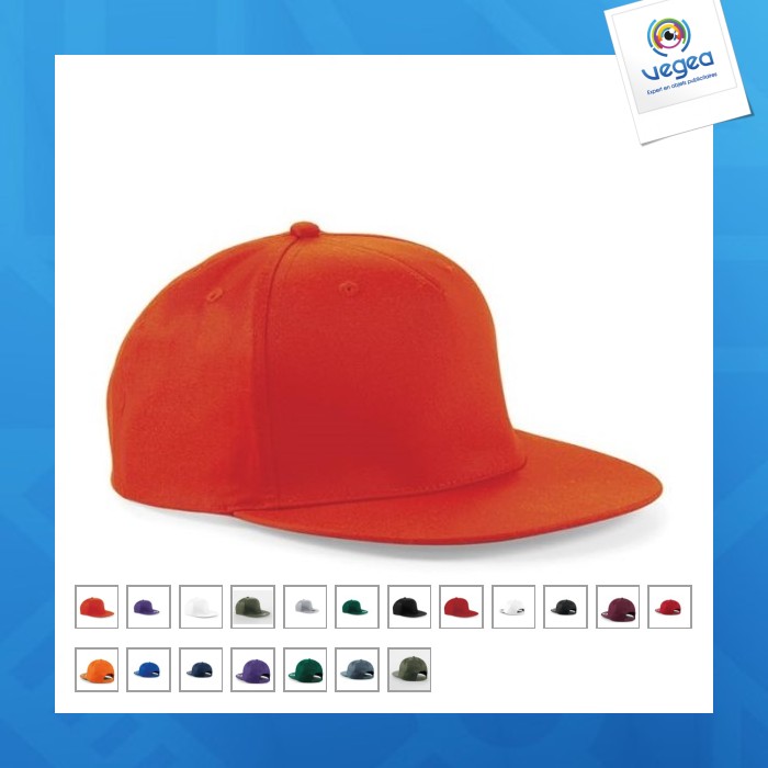 Casquette personnalisable style rappeur 5 panneaux