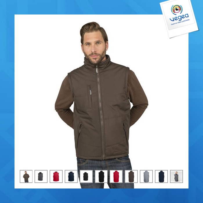 Bodywarmer matelassé et polaire