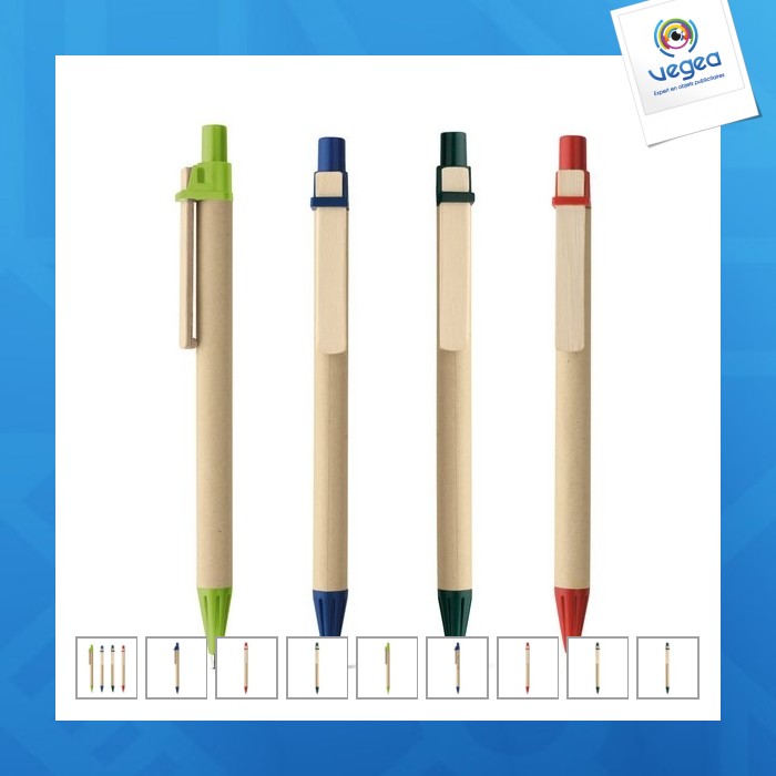 Stylo à bille personnalisable en papier kraft