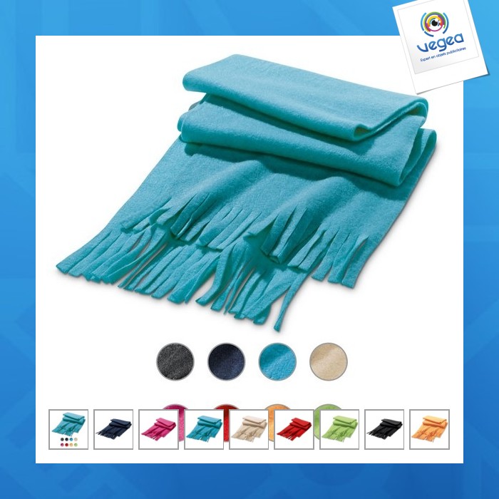écharpe personnalisable polaire à franges