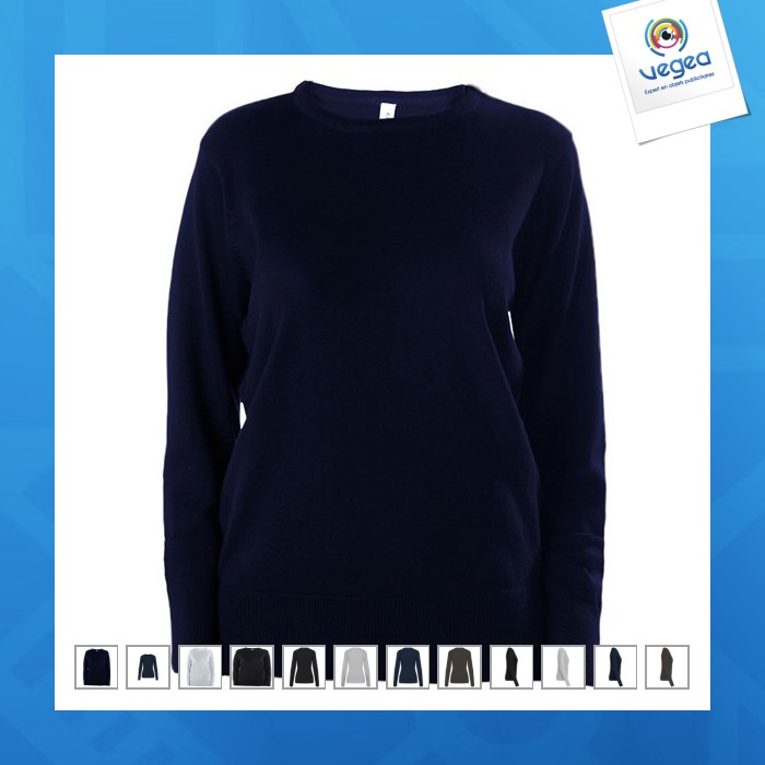 Pull femme encolure ronde kariban