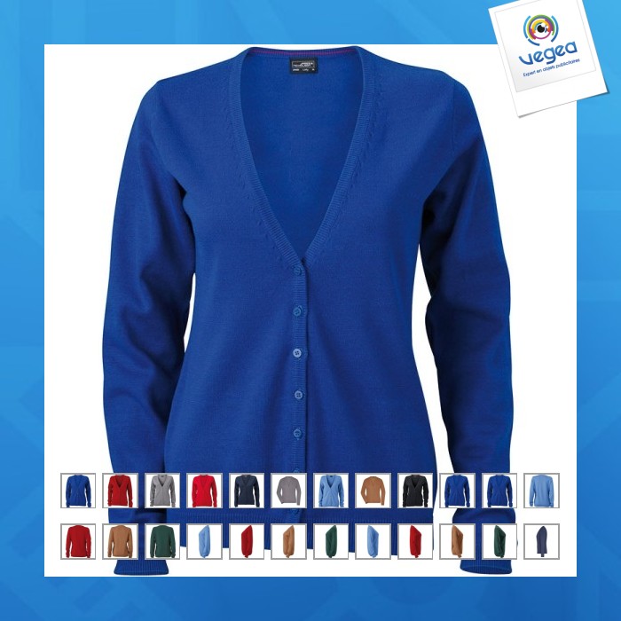 Gilet femme personnalisable - james nicholson