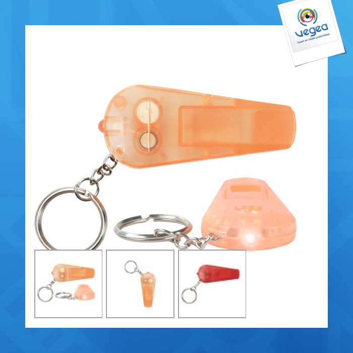 Porte-clés/sifflet personnalisable