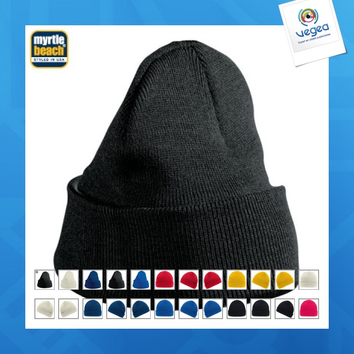 Bonnet publicitaire tricot - myrtle beach