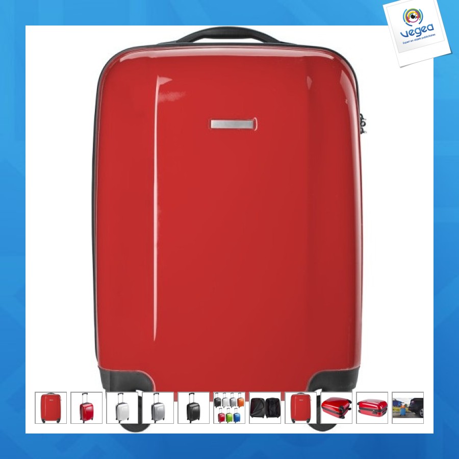 Trolley personnalisé coque rigide 4 roues 46x36x22cm