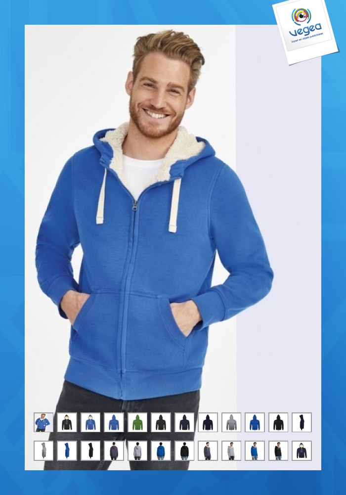 Sweat-shirt épais doublé sherpa