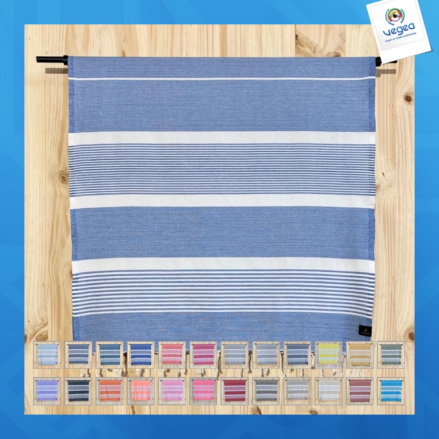 Fouta personnalisée fala lisse 100x200cm