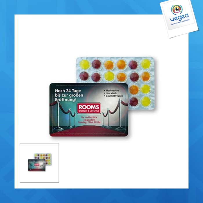 Carte de 24 bonbons pulmoll