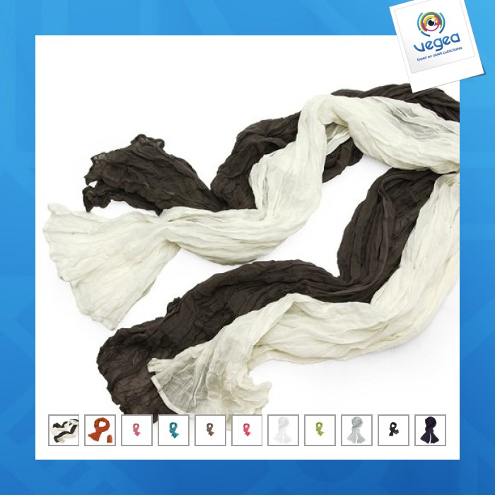 Foulard, chèche personnalisé sahara