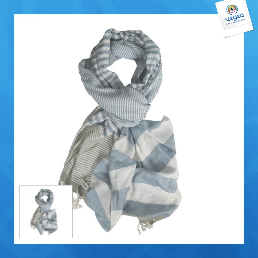 Foulard publicitaire à franges