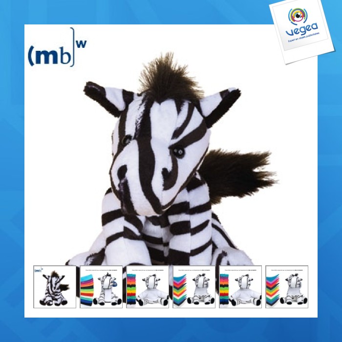 Peluche avec logo zèbre - mbw