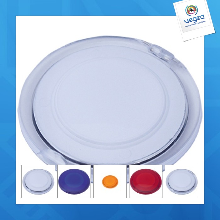 Miroir publicitaire pliable double