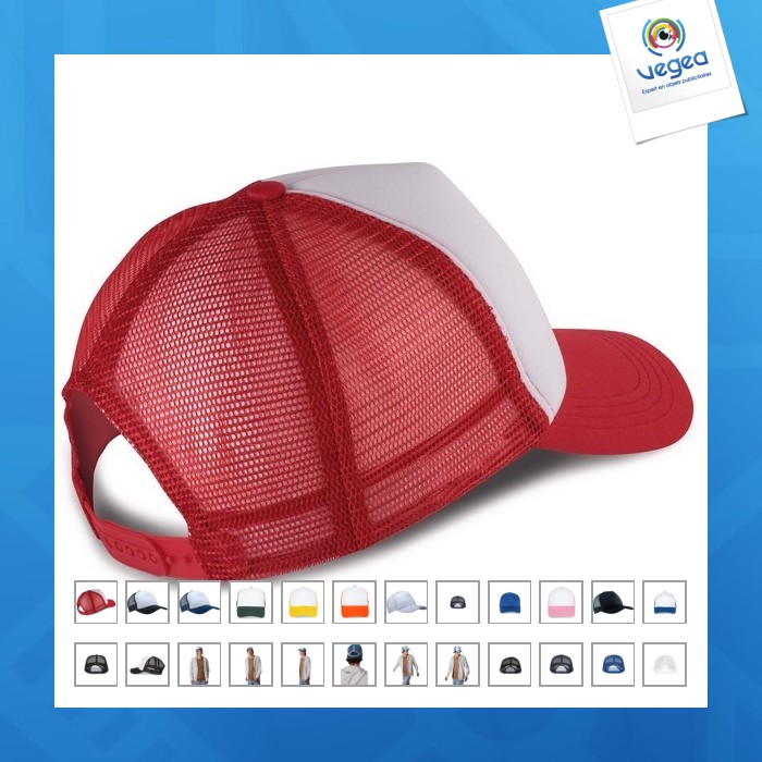 Casquette avec logo trucker 5 panneaux