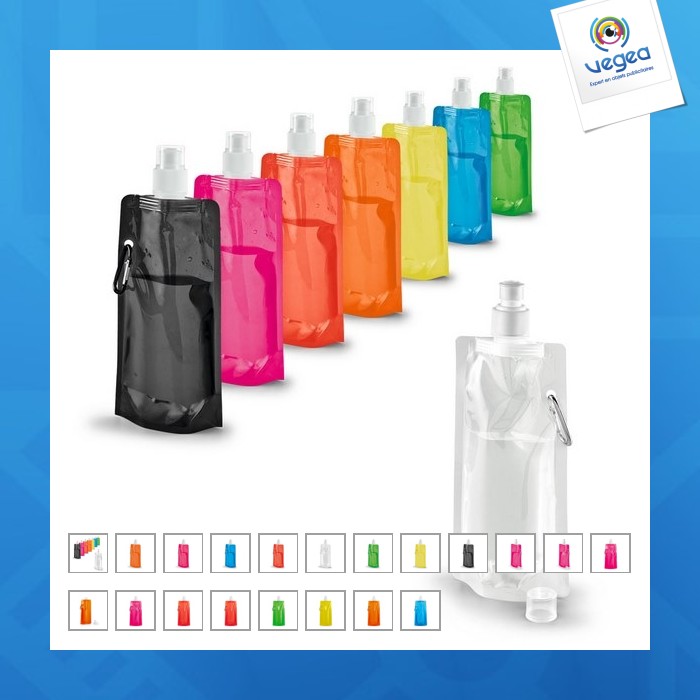 Bouteille pliable publicitaire 460ml
