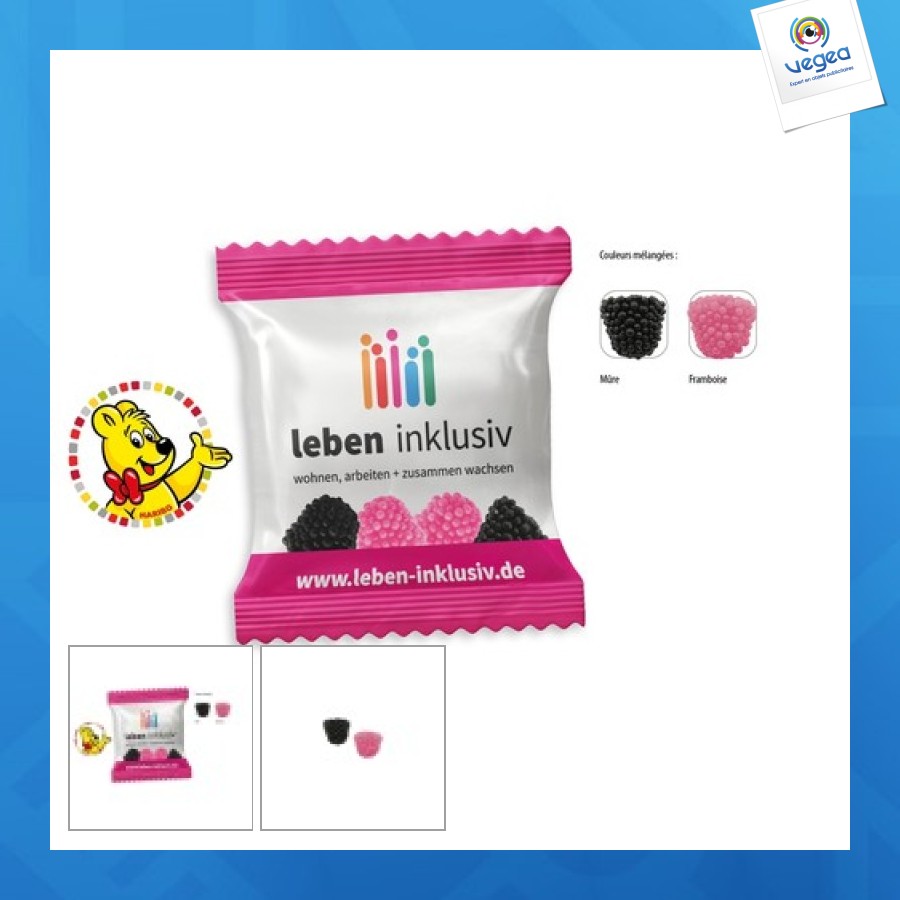 Haribo berries personnalisé en sachet promo