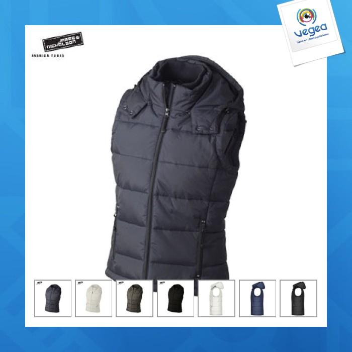 Bodywarmer matelassé femme - james nicholson