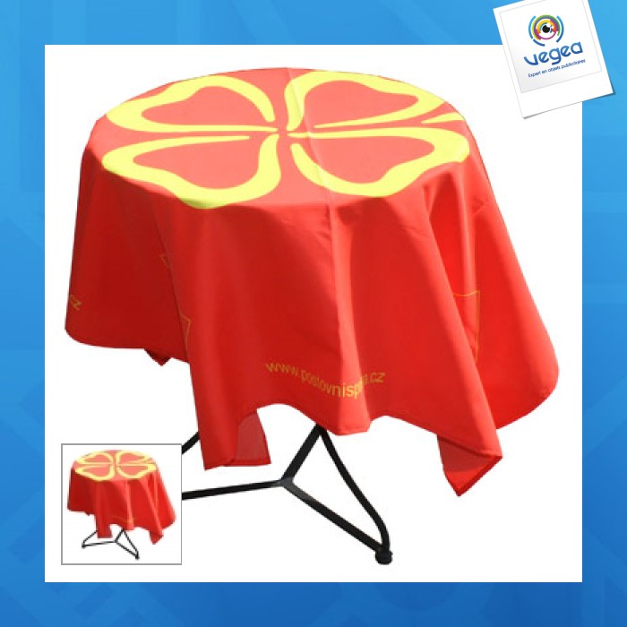 Nappe avec logo 1,50x1,50m