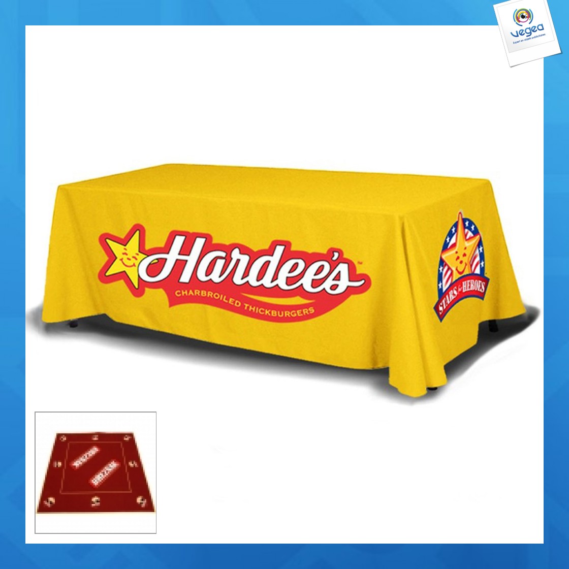 Nappe publicitaire 150x300cm