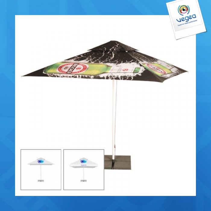 Parasol carré personnalisable 3,5m