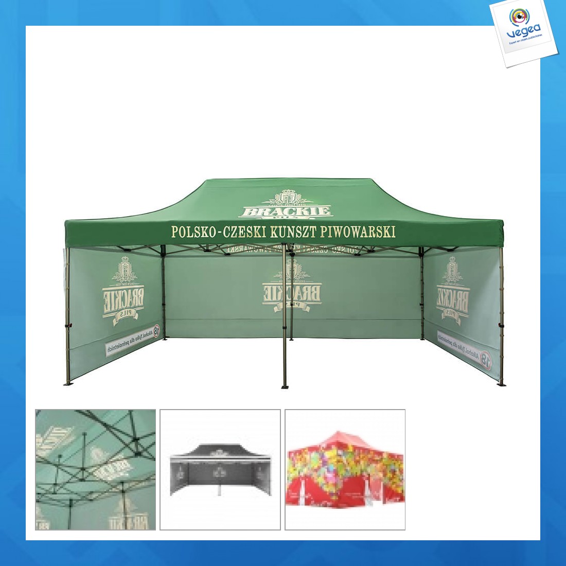Tonnelle promotionnelle 3x6m