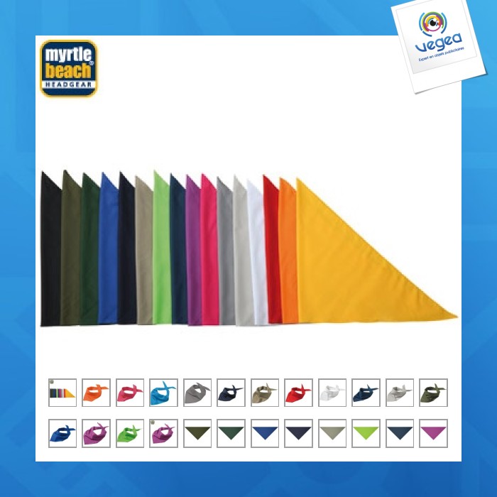Bandana personnalisable triangle
