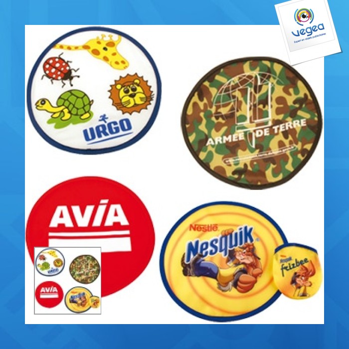 Frisbee pliable publicitaire