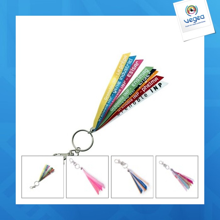 Porte-clés ruban personnalisable