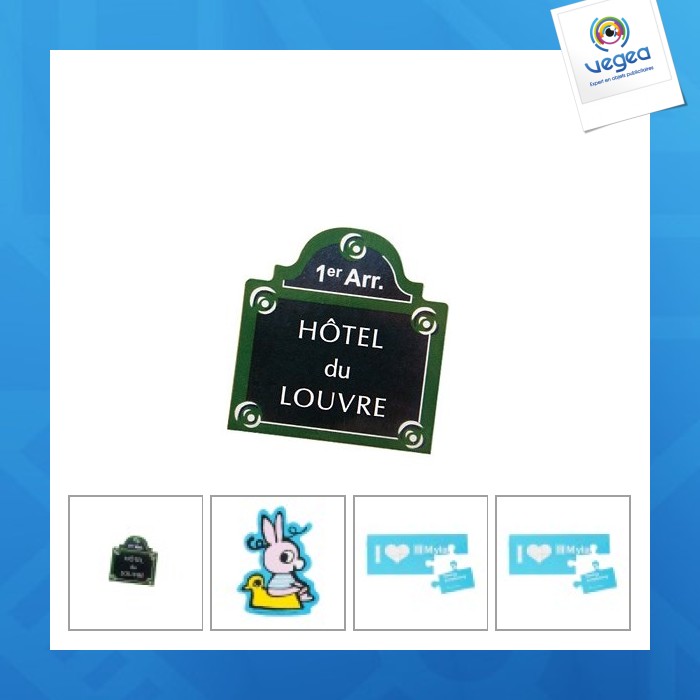 Aimant personnalisable plat souple 80mm