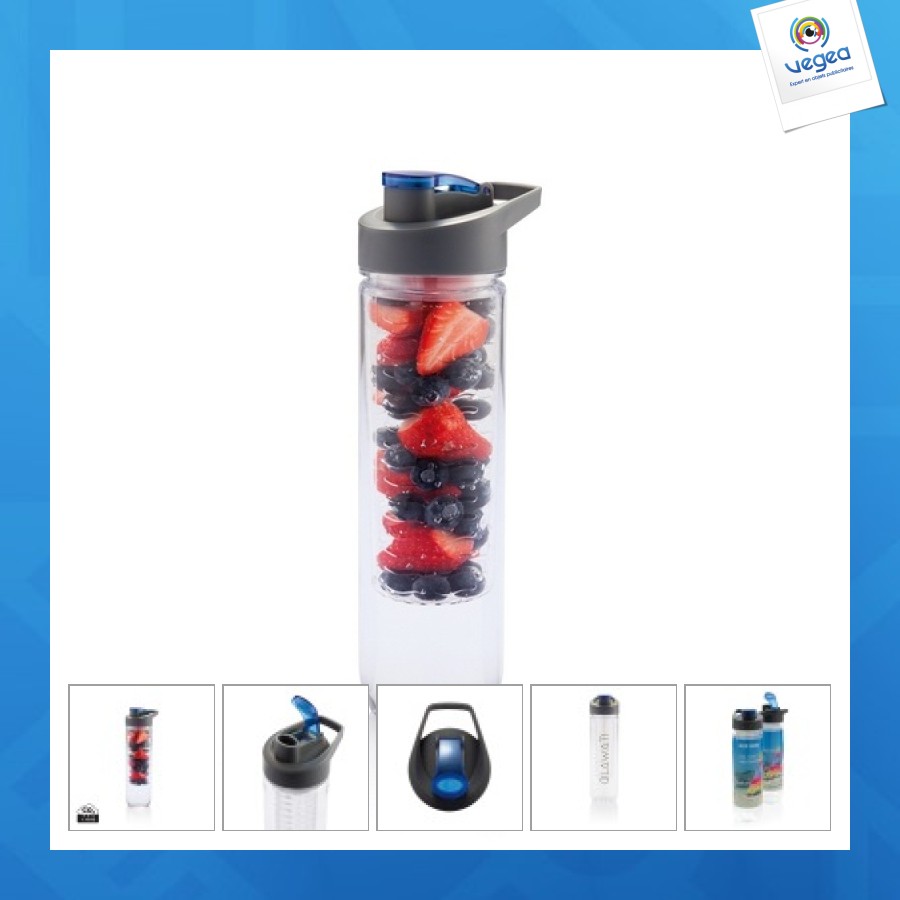 Bouteille d'eau à infusion publicitaire 800ml