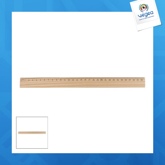 Règle en bois personnalisable 30cm