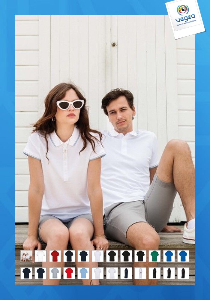 Polo personnalisé contrasté 220g kariban