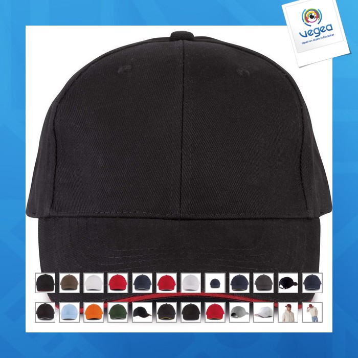 Casquette personnalisable classique 6 pans orlando