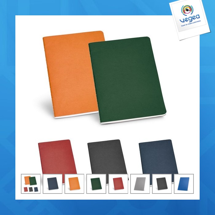 Carnet a5 avec logo 80 pages et couverture souple