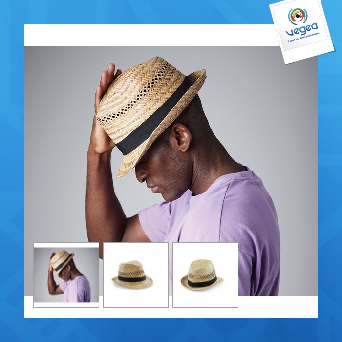 Chapeau de paille publicitaire