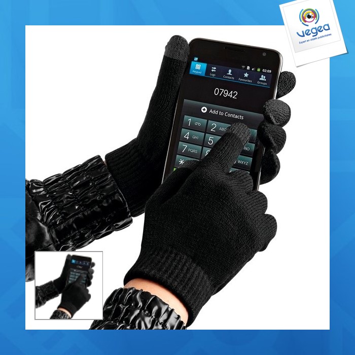 Gants personnalisables pour écrans tactiles