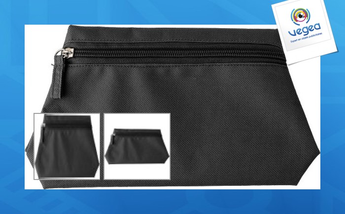 Trousse de toilette personnalisée en polyester 600d