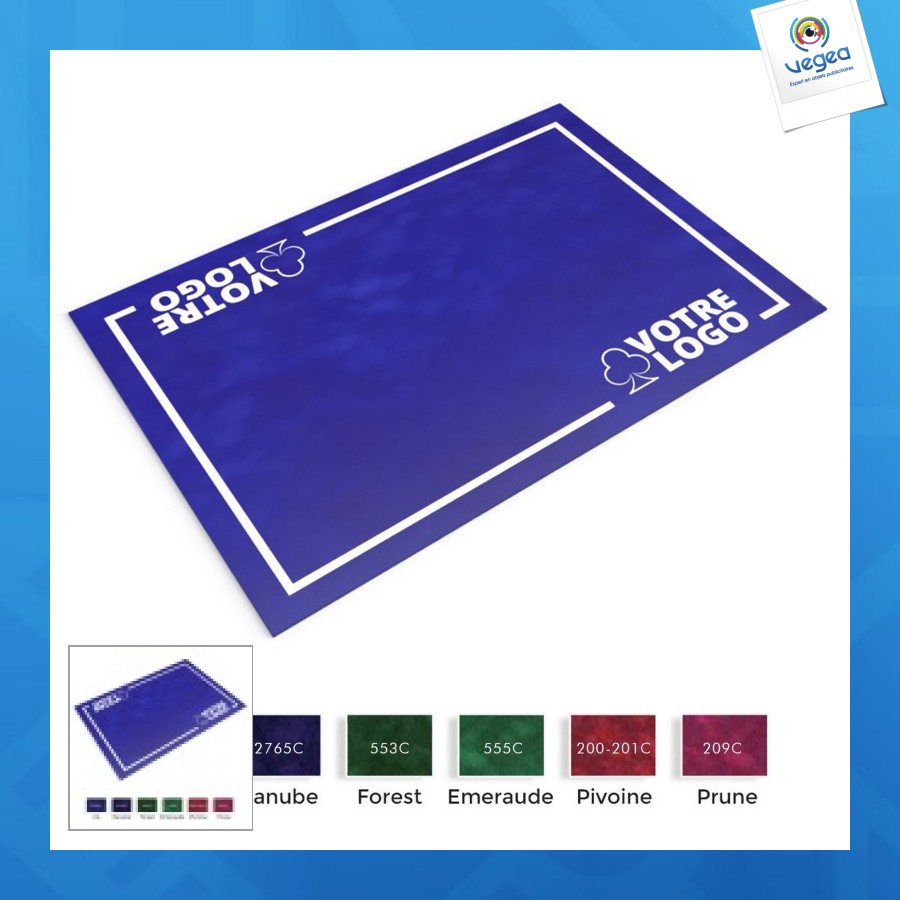 Tapis de jeu de cartes publicitaire 40x60cm
