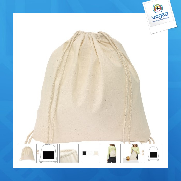 Sac à dos léger publicitaire en coton