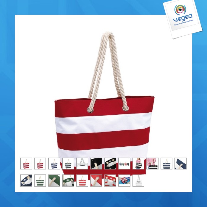 Sac de plage personnalisable marin