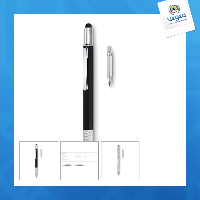 Stylo stylet personnalisable multifonction