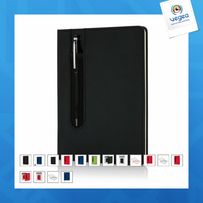 Carnet personnalisé de notes a5 avec stylo tactile à couverture rigide