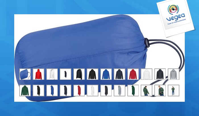Doudoune personnalisable light avec capuche