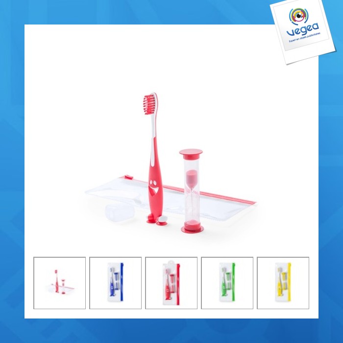 Brosse à dent publicitaire avec sablier