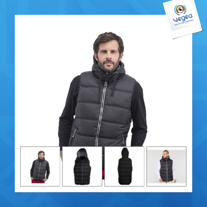 Bodywarmer doudoune homme avec capuche
