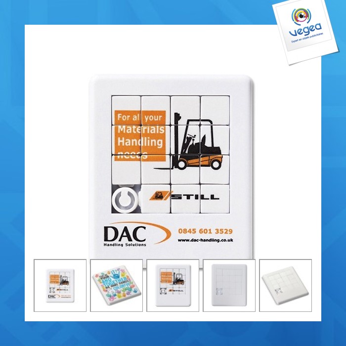 Taquin puzzle publicitaire rectangulaire