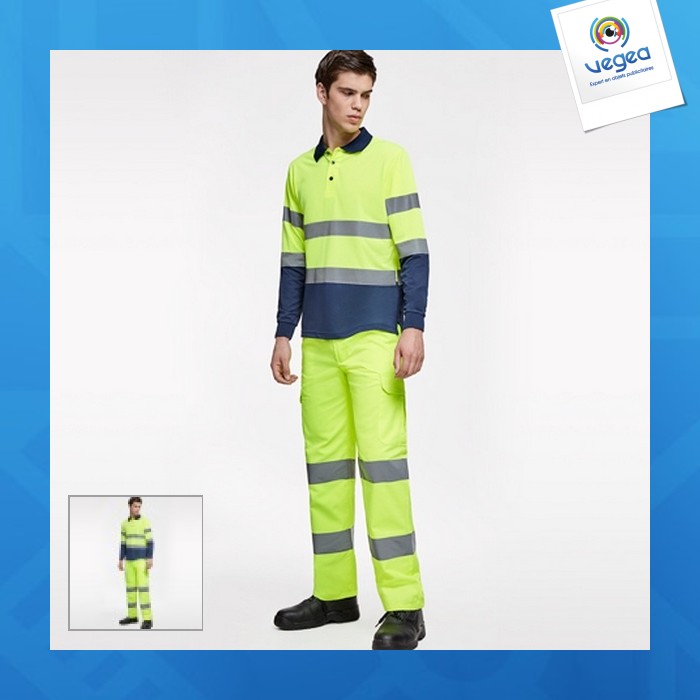 débiles firma Obligatorio Alfa - pantalón amarillo fluorescente de alta visibilidad personalizable |  Pantalones de trabajo | Ropa de trabajo | Goodies
