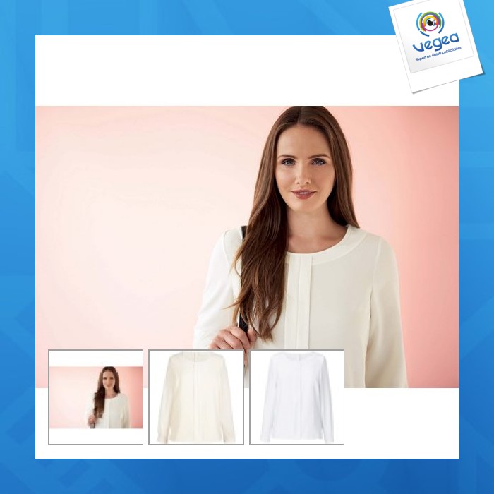 Blouse publicitaire crêpe de chine riola - brook taverner